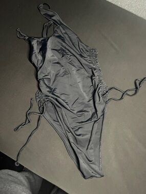 Fashion Nova Black One-Piece Swimsuit